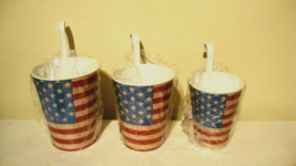 American Flag Hanging tin Planters - SALE image 2