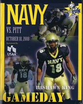 ORIGINAL Vintage 2008 Pitt Panthers vs Navy Midshipmen Program Lesean McCoy - $19.79
