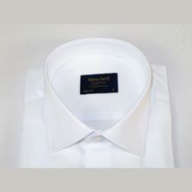 Men 100% Fancy Cotton Shirt Manschett Quesste Turkey Slim Fit 6041-03 White image 2
