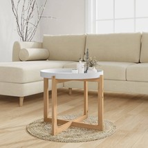  Coffee Table White Engineered wood, solid pine Small Durable - $2,153.26 MXN