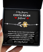Costa Rican Girlfriend Bracelet Gifts - Sunflower Bracelet Jewelry Valentines  - £39.92 GBP