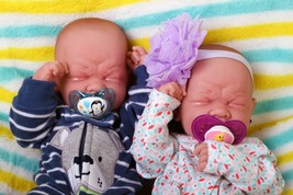 Baby Twins Reborn Doll Berenguer 14" Alive Real Soft Vinyl Preemie Life like - $179.10