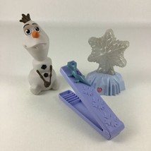 Disney Frozen Northern Lights Star Olaf Figure Flat Iron 3pc Lot Pretend... - $18.76