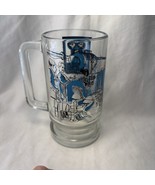 Vintage Universal Studios California Glass Mug Footed Heavy Bottom With ... - $19.99