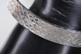 7.75&quot; Native American sterling heavy stamped cuff - £98.69 GBP