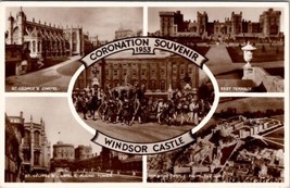 Queen Elizabeth II Coronation Souvenir Windsor Castle Postcard Z11 - £6.37 GBP