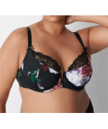 Lane Bryant CACIQUE Floral PRINT Balconette Bra Size 42DDD 44DD 40F 38G NWT - $73.80 CAD