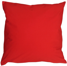 Caravan Cotton Red 20x20 Throw Pillow, Complete with Pillow Insert - £25.21 GBP