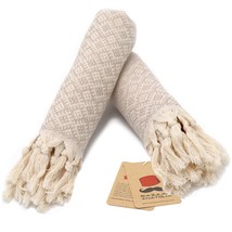 Turkish Hand Towels Set Of 2 Ethnic Bath Towel 100% Cotton 39X19 Decorative Boho - £25.16 GBP