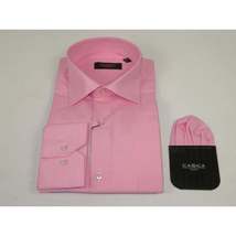 Men's Shirt Hankie CASILA Turkey Cotton Blend Long Sleeves 501770-35 Pink Oxford image 4