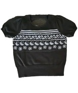 TREASURE &amp; BOND ~ Black Raven Peace ~ LARGE (10/12) ~ Short Sleeve Sweat... - $35.08 CAD