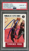 2015-16 NBA Hoops #30 Terrence Ross Signed Card AUTO 10 PSA Slabbed Raptors - £48.06 GBP
