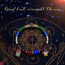 bright future、Good luck bracelet、Master blessing, forever, fortune,  gold, agate - £103.91 GBP