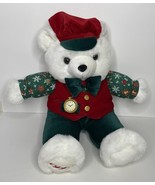 MTY Int. Vintage 1997 Holly Berry 18&quot; Teddy Bear Plush Stuffed - $339.67 MXN