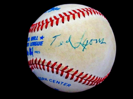 Ted Lyons Chicago White Soxs Hof Signed Auto Lee Macphail Game Baseball Jsa Loa - £553.84 GBP