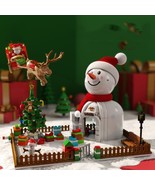 SEMBO Cartoon High Quality Christmas Snow House Building Blocks Toy/Ligh... - $1,151.28 MXN
