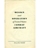 1942 DESIGN &amp; OPERATION OF U.S. COMBAT AIRCRAFT booklet - €12,65 EUR