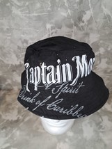 Captain Morgan Spell Out Black &amp; White Bucket Boonie Hat - £7.35 GBP