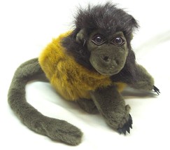 Vintage 1999 Soundprints Brown Tamarin Monkey 8" Plush Stuffed Animal Toy - $18.32