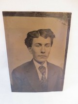 PHOTO Tin Type TINTYPE Photograph Young Man with wild hair - £40.09 GBP