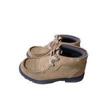 Gymboree Boys Size 3 Faux Suede Lace Tie Up Boot Shoes Hi Top Sneaker Ha... - £14.48 GBP