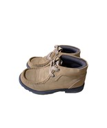 Gymboree Boys Size 3 Faux Suede Lace Tie Up Boot Shoes Hi Top Sneaker Ha... - £14.88 GBP