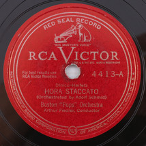 Boston Pops Orchestra Hora Staccato/None But The Lonely Heart - 1939 10&quot; 78 4413 - £9.47 GBP
