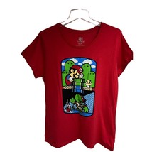 TeeFury Teenage Mutant Ninja Turtles Raphael Mario Bros Red Graphic T-Sh... - $9.89