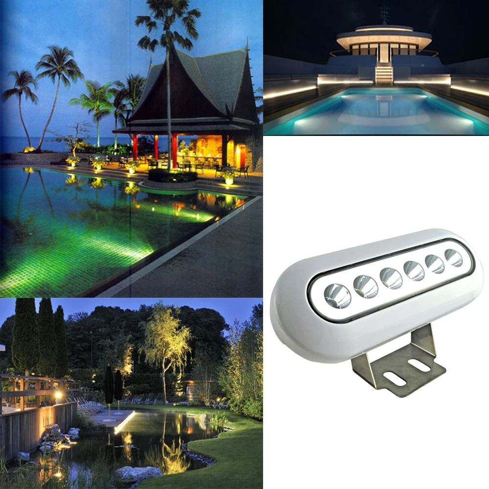 Stainless Steel DC12V Underwater Led Boat Lights IP68 Waterproof  for Swimming P - £181.12 GBP