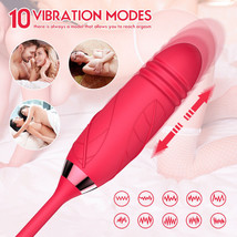Rose Flower Suction Vibrator G-Spot Clitoral Stimulator Women Oral Sucki... - £22.52 GBP