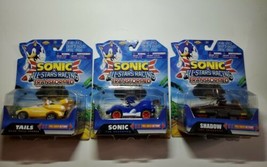 Sonic All Star Racing Transformed Tails Sonic Shadow Pull Back Action Cars NKOK - £37.33 GBP