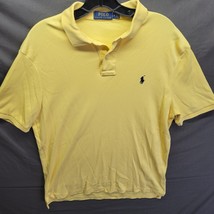 Polo By Ralph Lauren Men&#39;s Polo Shirt Short Sleeve Yellow Soft Size M - £13.95 GBP
