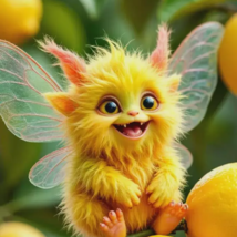 Lemon Imp Spirit Companion, Creativity, Good Fortune, Energy Cleansing, ... - $59.99