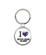 I Love British Virgin Islands : Gift Keychain Heart Flag Country Crest I... - £6.48 GBP