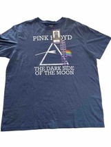 Pink Floyd T-Shirt Men&#39;s The Dark Side of the Moon Short Sleeve Blue Roc... - $11.86