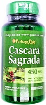 450mg Cascara Sagrada Bark 100 Capsules Natural Laxative Constipation Support - £7.83 GBP