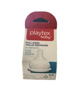 Playtex Baby Full Sized 2 Silicone Medium Flow Wider Mouth Nipples 3M+  - $12.15 CAD