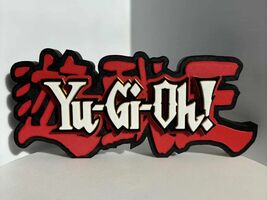 Yu Gi Oh Logo Sign 3D Wall Art Decor Collectible TCG Display Game Room A... - $15.67