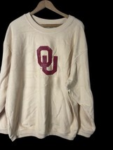 OU Sweatshirt Shirt Large Womens Oversized Comfy Knit Ribbed Oklahoma So... - £29.24 GBP