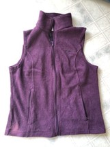 Columbia Full Zip Vest  Outdoor Hiking Women&#39;s Size medium burgundy - $25.96
