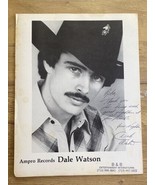 Vintage Dale Watson Signed Autographed Publicity Photo &amp; Promotional Sheet - £38.82 GBP