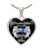 Wife to a Husband with Wings Memorial Necklace – Luxury Heart Pendant – ... - $75.15 CAD+