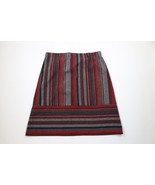 Vintage 70s Streetwear Womens 16 Wool Blend Tweed Striped Full Length Sk... - $741.86 MXN