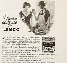 1929 Lemco Extract of Beef Advertisement Antique Food Stock Ephemera  - $19.99