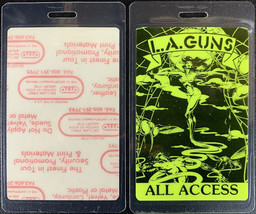 L.A. Guns Laminated OTTO All Access Backstage Pass from the 1989-90 Tour... - £8.28 GBP