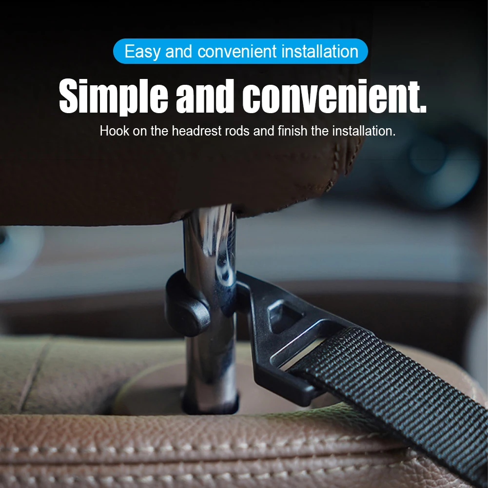 YI KA 2PCS Car Seat Headrest Hook for Auto Back Seat Organizer Hanger Storage - £12.90 GBP