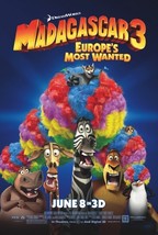 MADAGASCAR 3 EUROPE&#39;S MOST WANTED ORIGINAL 27x40 DS SIDED MOVIE POSTER  ... - $111.84 MXN
