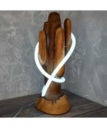 Extraordinary Elegant Lamp to Illuminate Home, Artistic Rustic Design, walnut - $420.00