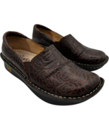 alegria by PG Lite womens Debra Brown Leather Tooled Professional Clogs ... - $41.43 CAD