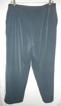 Sag Harbor Woman Size 22W Blue Grey wide leg Trouser Dress pants - $446.21 MXN